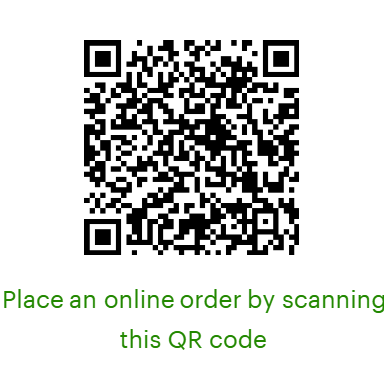 Scan to order online through Clover